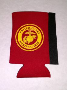 Koozie/Can- With Gold USMC Emblem